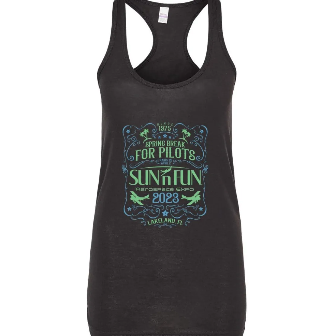 SUN 'n FUN Whiskey 2023 Women's Racerback Tanktop