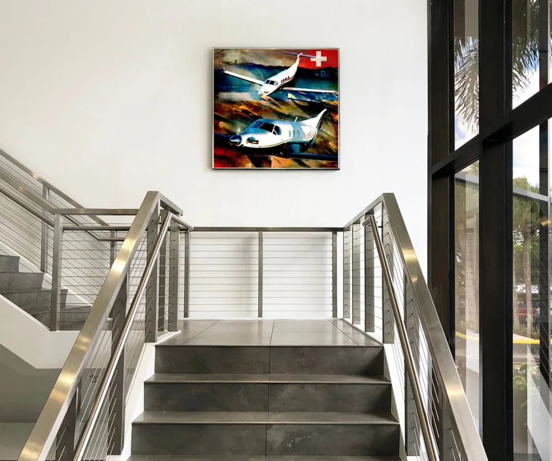 Swiss Perfection Frank Martin Aviation Art Print