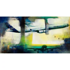 The Airbus A340 Frank Martin Aviation Art Print