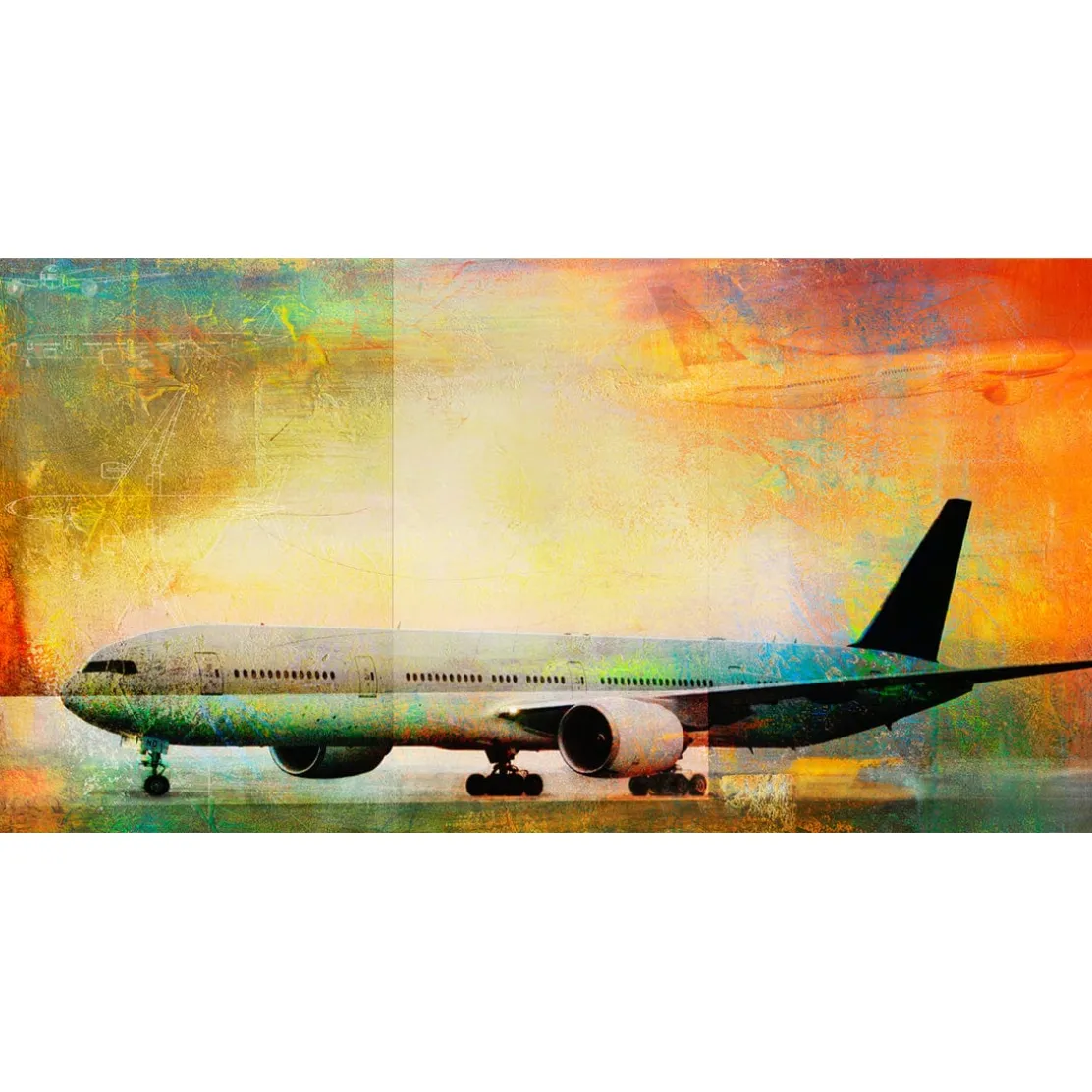 The Boeing 777 No. 1 Frank Martin Aviation Art Print