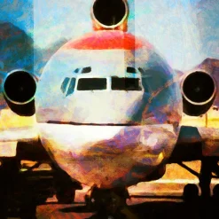 The Boeing 727 No. 2 - On the Nose Frank Martin Aviation Art Print