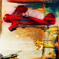 The Waco YMF-5 Frank Martin Aviation Art Print