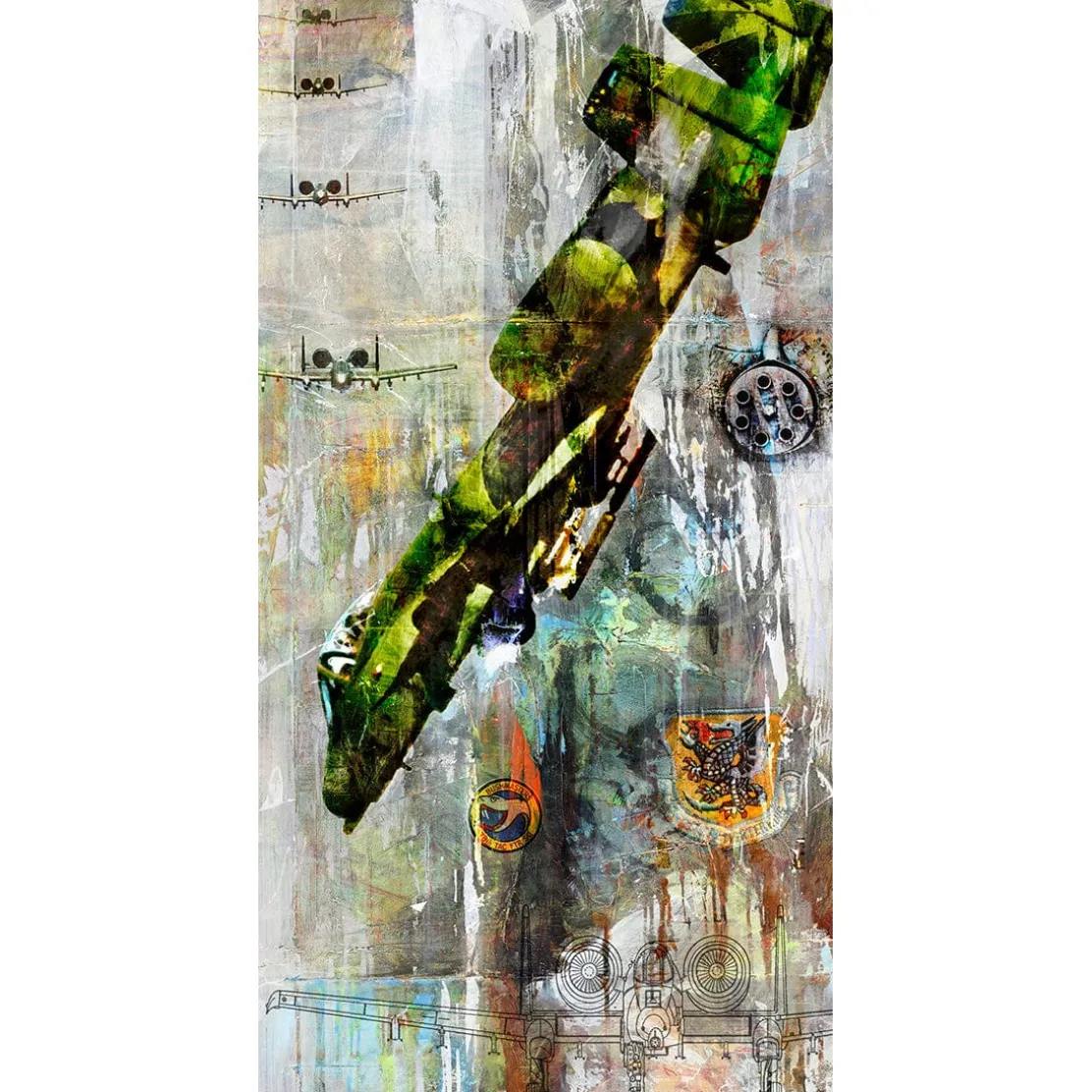 The Warthog aka: The Flying Tank Frank Martin Aviation Art Print