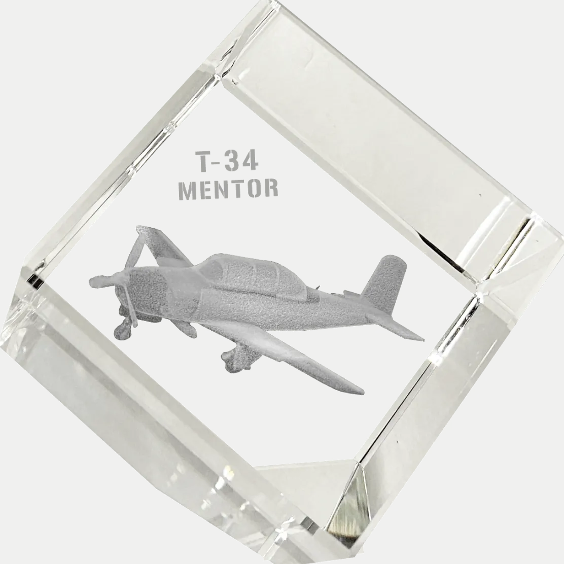 T-34 Mentor 3D Diamond Cube by Etched Memory