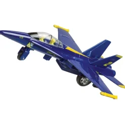 Toysmith F-18 Blue Angel Jet Pullback Diecast Airplane (1 Piece. Assorted Styles)