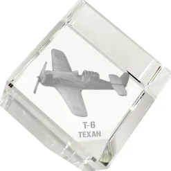 T-6 Texan 3D Diamond Cube by Etched Memory