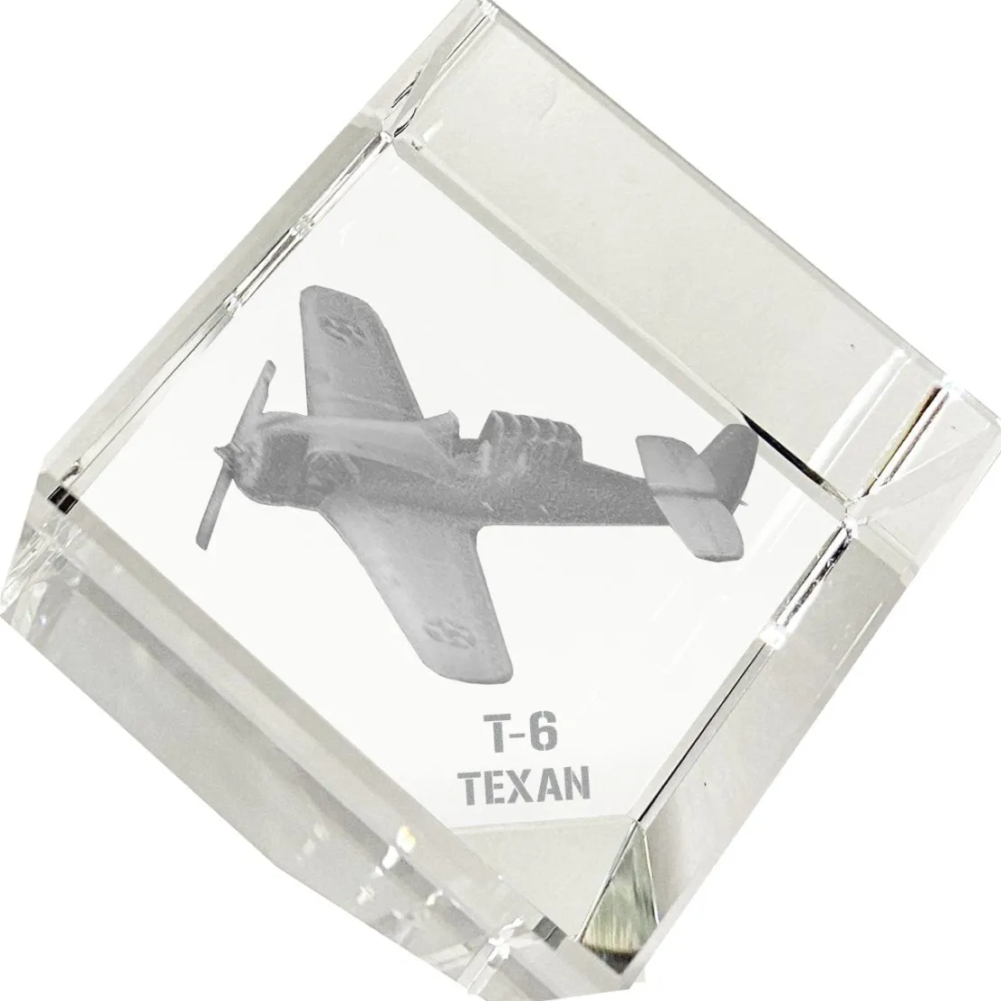 T-6 Texan 3D Diamond Cube by Etched Memory