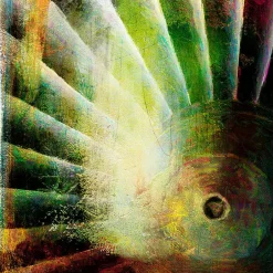 Turbine Tracings 6 Frank Martin Aviation Art Print