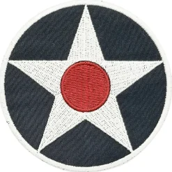 USAF Roundel 1919-1942 Iron-On Patch by Aeroplane Apparel Co.