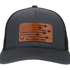 U.S. Air Force "Fly Fight Win" Richardson 112 Heritage Trucker Hat - Buckskin