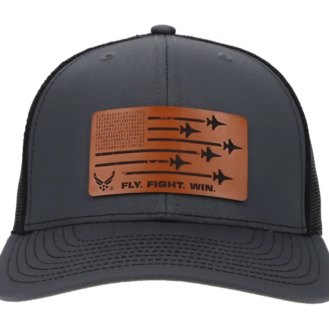 U.S. Air Force "Fly Fight Win" Richardson 112 Heritage Trucker Hat - Buckskin