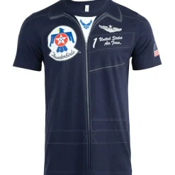 U.S. Air Force Thunderbirds Flight Suit T-Shirt by Aeroplane Apparel Co.