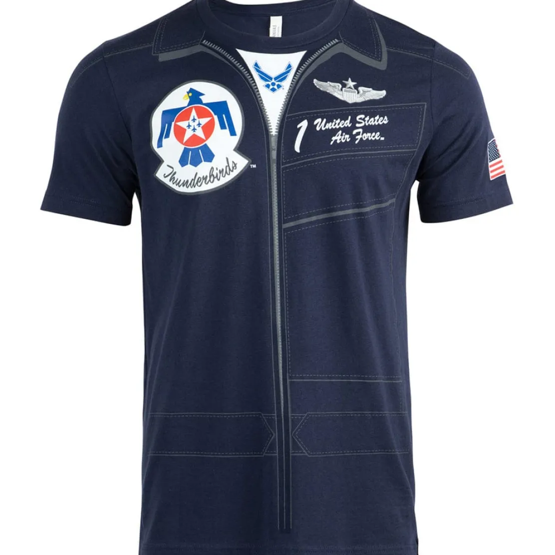 U.S. Air Force Thunderbirds Flight Suit T-Shirt by Aeroplane Apparel Co.
