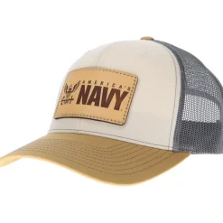 U.S. Navy "America's Navy" Richardson 112 Signature Trucker Hat - Natural