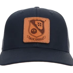 U.S. Navy Blue Angels Crest Square Richardson 112 Signature Trucker Hat - Bison