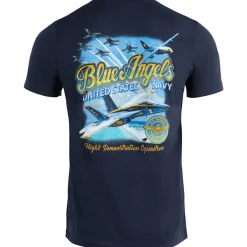 U.S. Navy Blue Angels Flight Demonstration Team T-Shirt by Aeroplane Apparel Co.