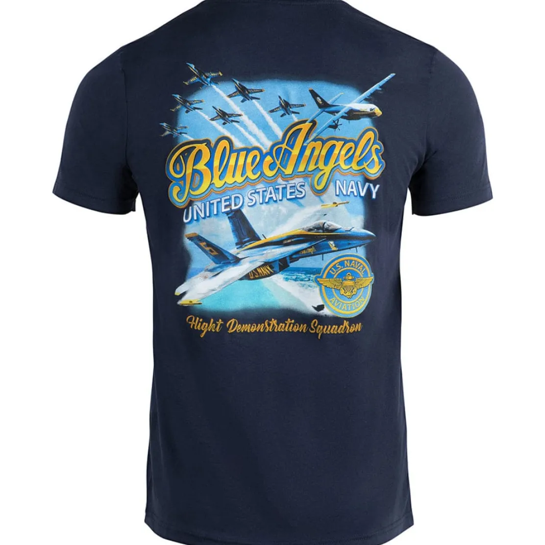 U.S. Navy Blue Angels Flight Demonstration Team T-Shirt by Aeroplane Apparel Co.