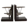 Vintage Biplane Bookends - Classic Aviation Decor