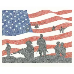 Viz Art Ink American Heroes Archival Military Tribute Print