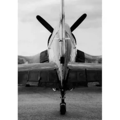 Vought F4U Corsair 2 Steven Greenwald Black & White Aviation Art Print
