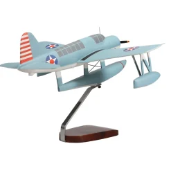 Vought Grumman OS2U Kingfisher Large Mahogany Model
