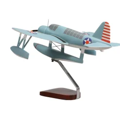 Vought Grumman OS2U Kingfisher Large Mahogany Model