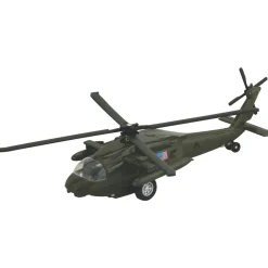 Wow Toyz Blackhawk Pullback Diecast Helicopter 10.5" Model (1 Piece. Assorted Styles)